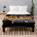 1968 Chevelle SS 396 classic car plush throw blanket