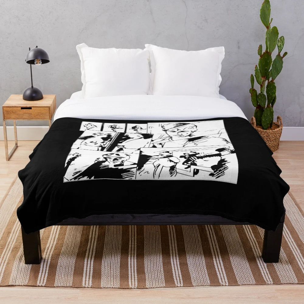 Retro-Inspired 80s Music Video Plush Blanket