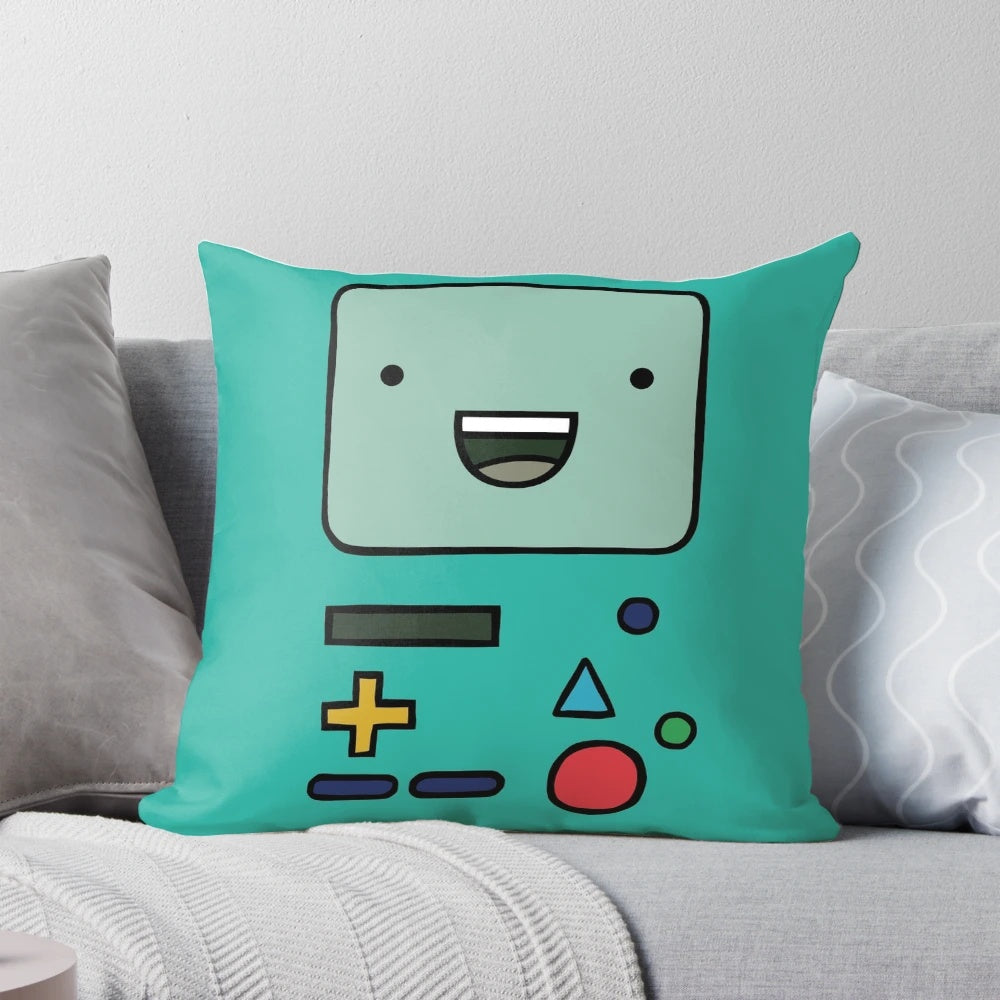 Retro-inspired BMO plush pillow from the popular animated series Adventure Time