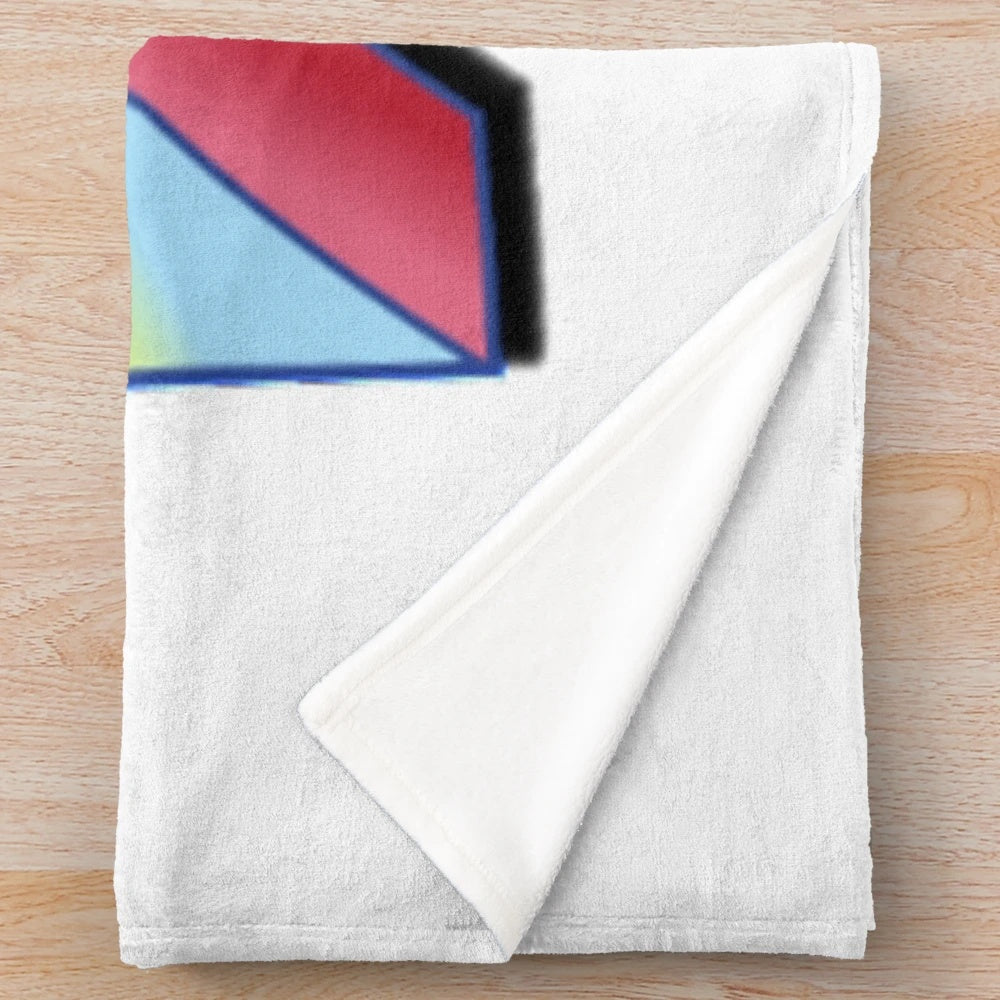 BRIAN ENO Plush Blanket featuring retro-inspired design with musical elements