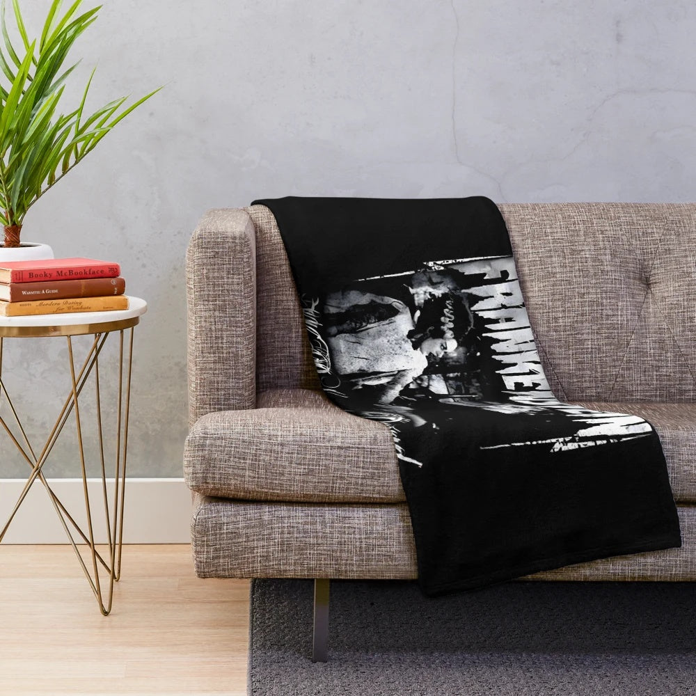 Retro-Inspired Bride of Frankenstein Plush Blanket