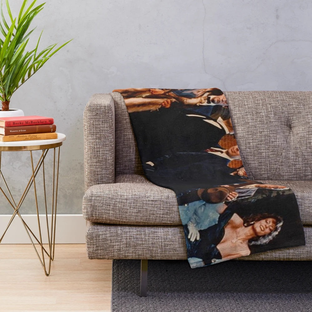 Soft plush blanket inspired by the classic 1985 film Clue
