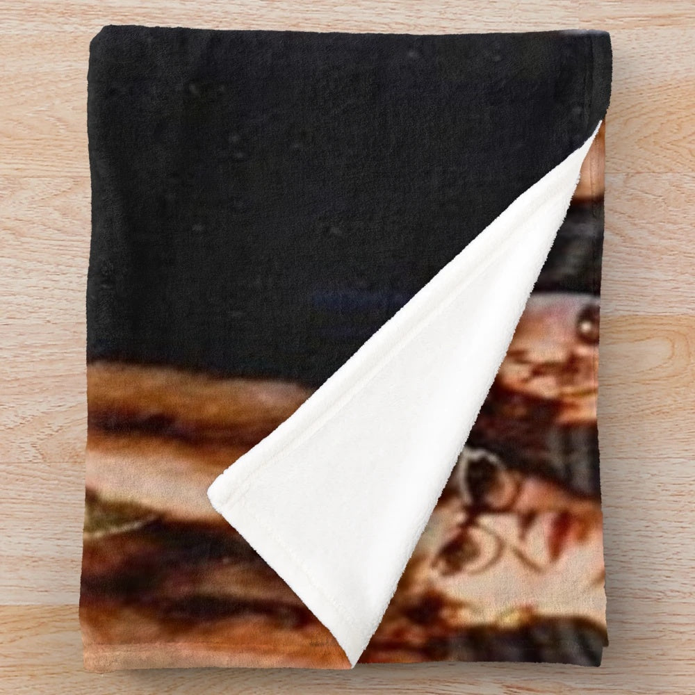 Soft plush blanket inspired by the classic 1985 film Clue