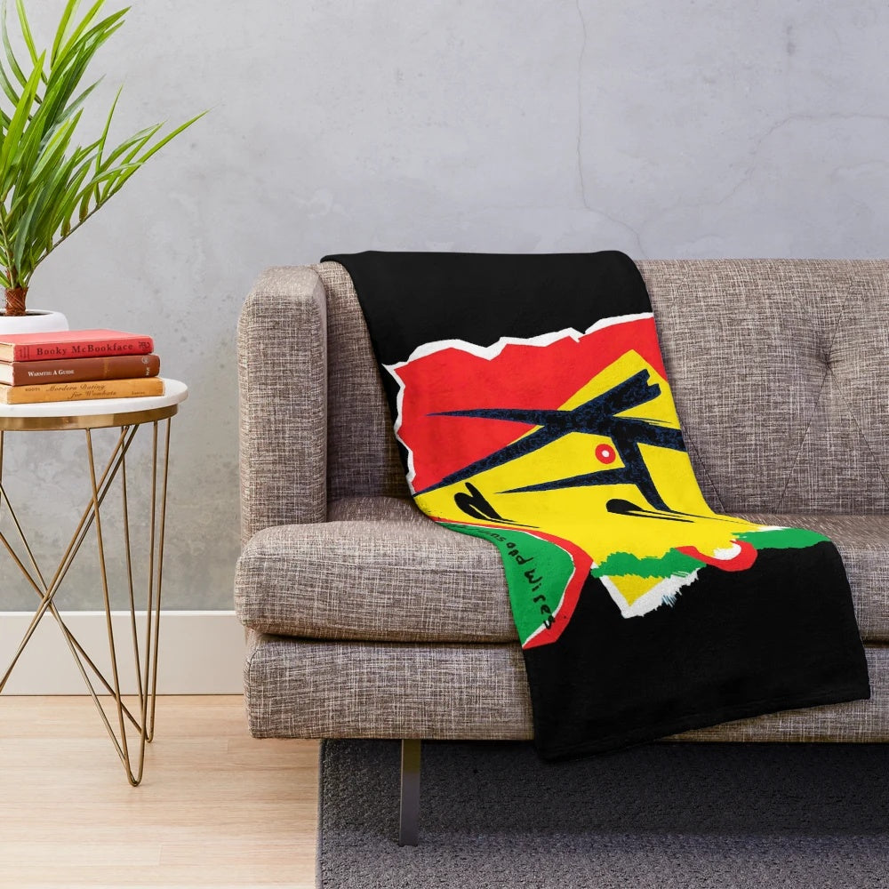 Drums and Wires Plush Blanket featuring XTC album art