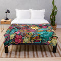 Plush blanket featuring the iconic film "Fear and Loathing in Las Vegas