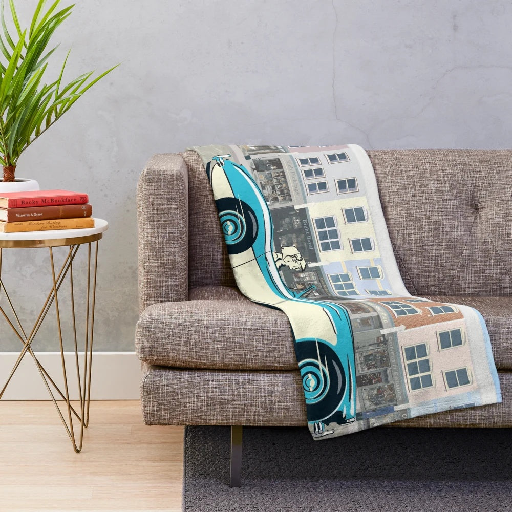 Healey Plush Blanket with Vintage 1959 Design