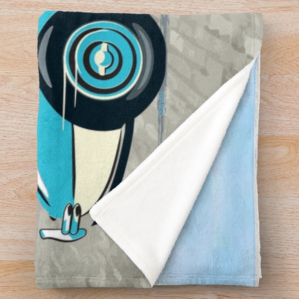 Healey Plush Blanket with Vintage 1959 Design