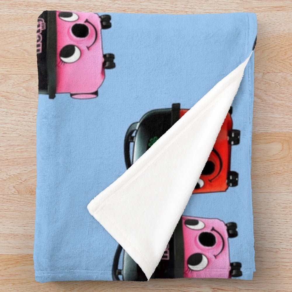 Cozy Henry Hoover-themed plush blanket for nostalgic cleaning enthusiasts