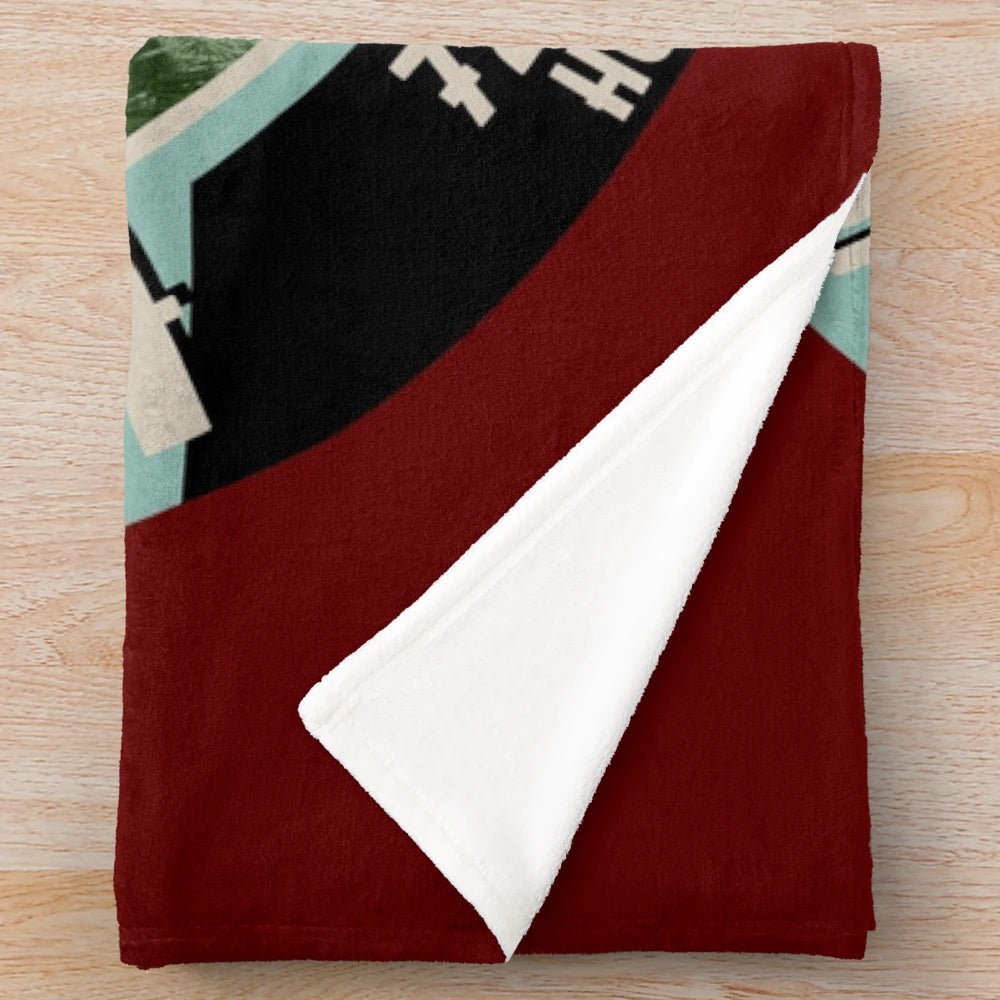 Retro-inspired Hollywood Tower plush blanket with vintage Disney theme