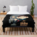 Iron Giant plush blanket with animated movie artwork