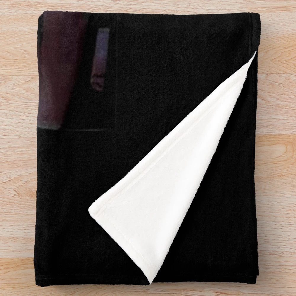Retro-Inspired Knight Rider Plush Blanket featuring David Hasselhoff