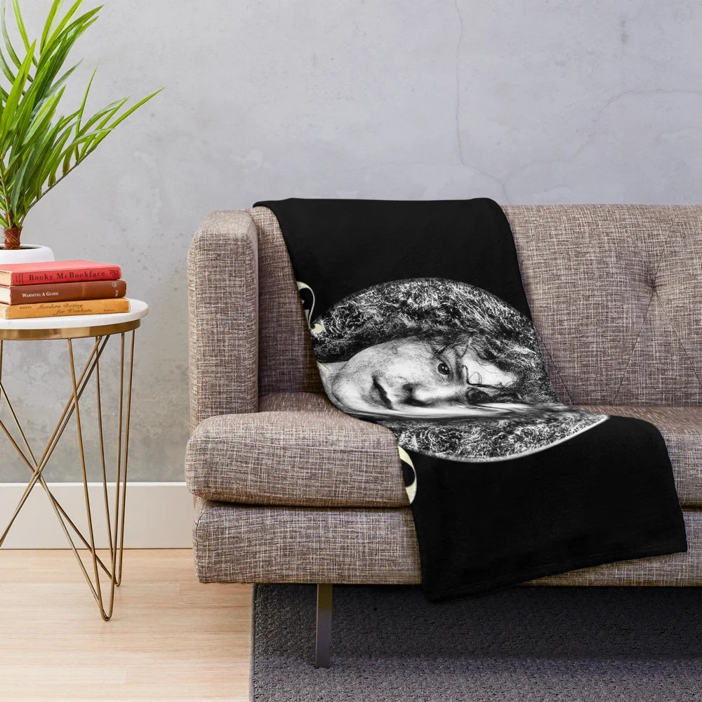 Marc Bolan Plush Blanket with T. Rex Music Imagery