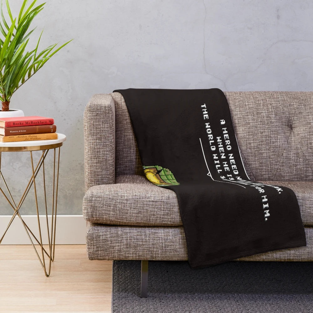 Master Chief helmet-shaped plush blanket with pixel art design
