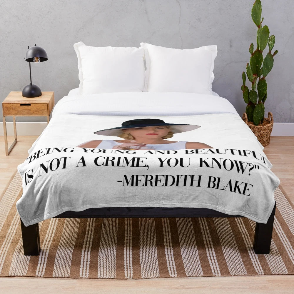 Meredith Blake plush blanket from the 90s movie The Parent Trap