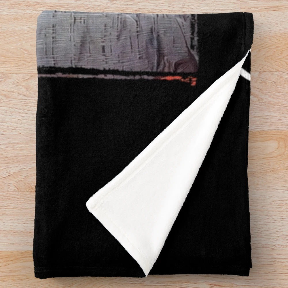 Retro-inspired plush blanket featuring the 80s German band Modern Talking