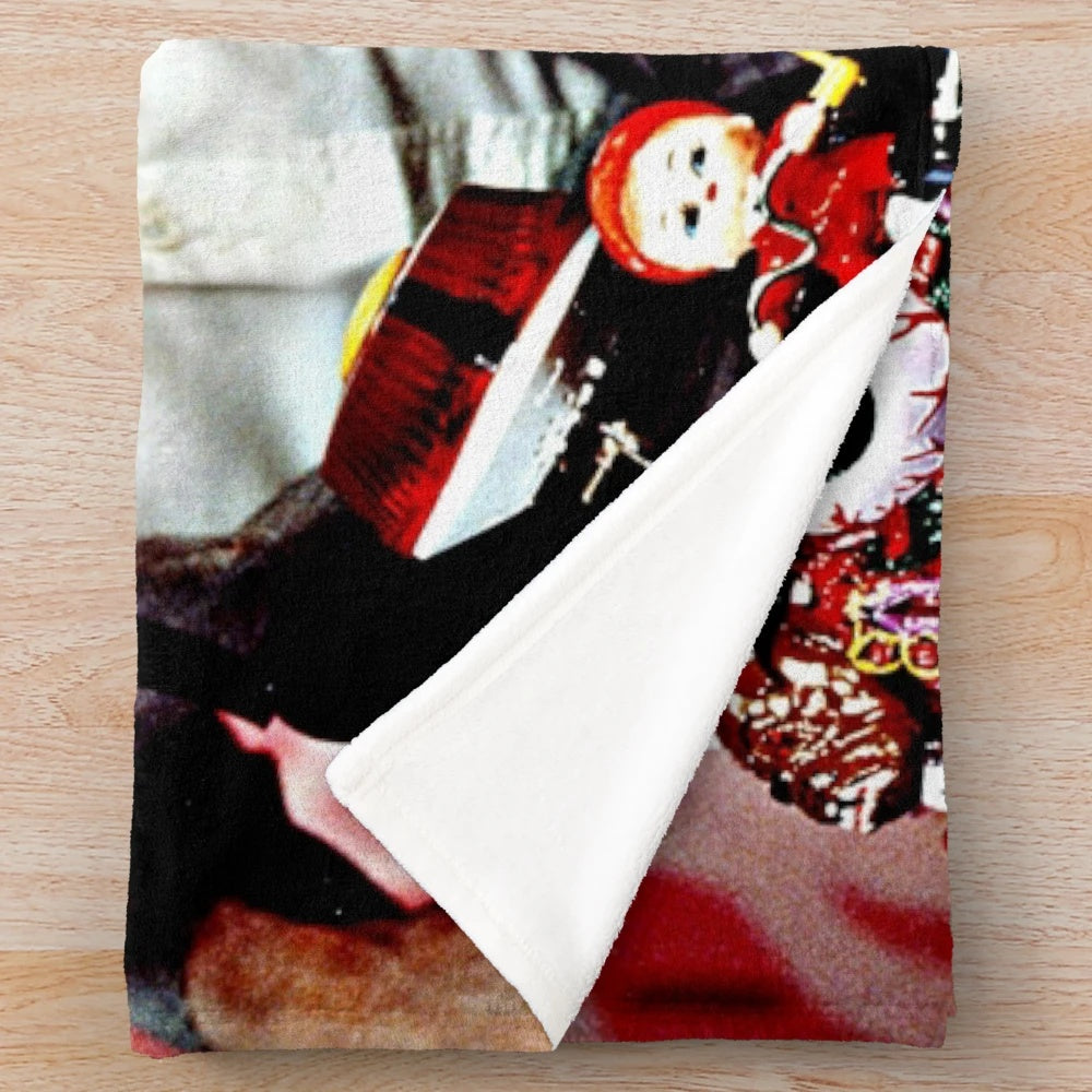 Cozy Plush Blanket Featuring Retro Pop Art Inspired by Paul Herman