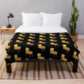 Retro-inspired pinball machine plush blanket