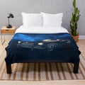 Plush blanket featuring the iconic MGA twin cam sports car and 1950s style