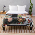 Plush blanket featuring Brian Quinn, one of the stars of the TV show Impractical Jokers