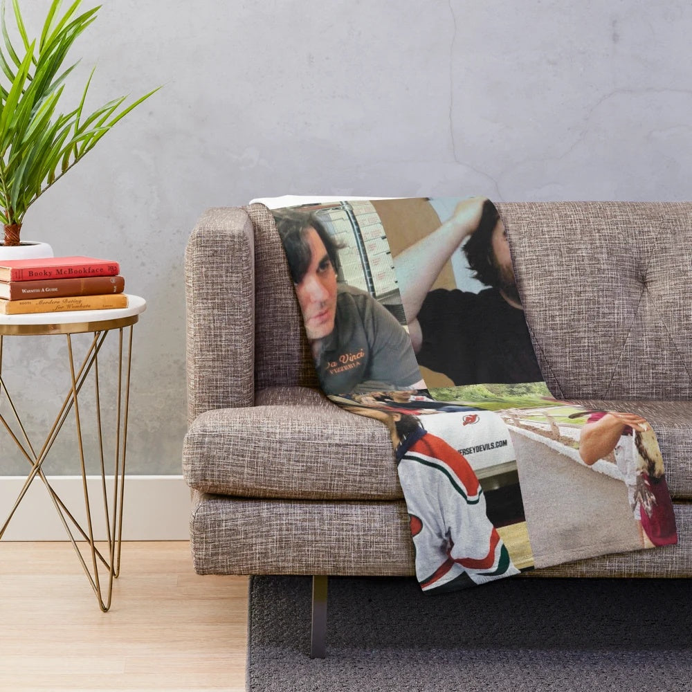 Plush blanket featuring Brian Quinn, one of the stars of the TV show Impractical Jokers