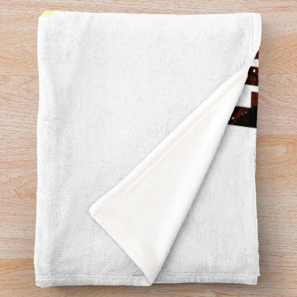 Retro-inspired plush blanket with Kelly Severide from Chicago Fire