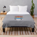 Plush blanket with a design showcasing the classic Mazda MX-5/Miata/Eunos sports car