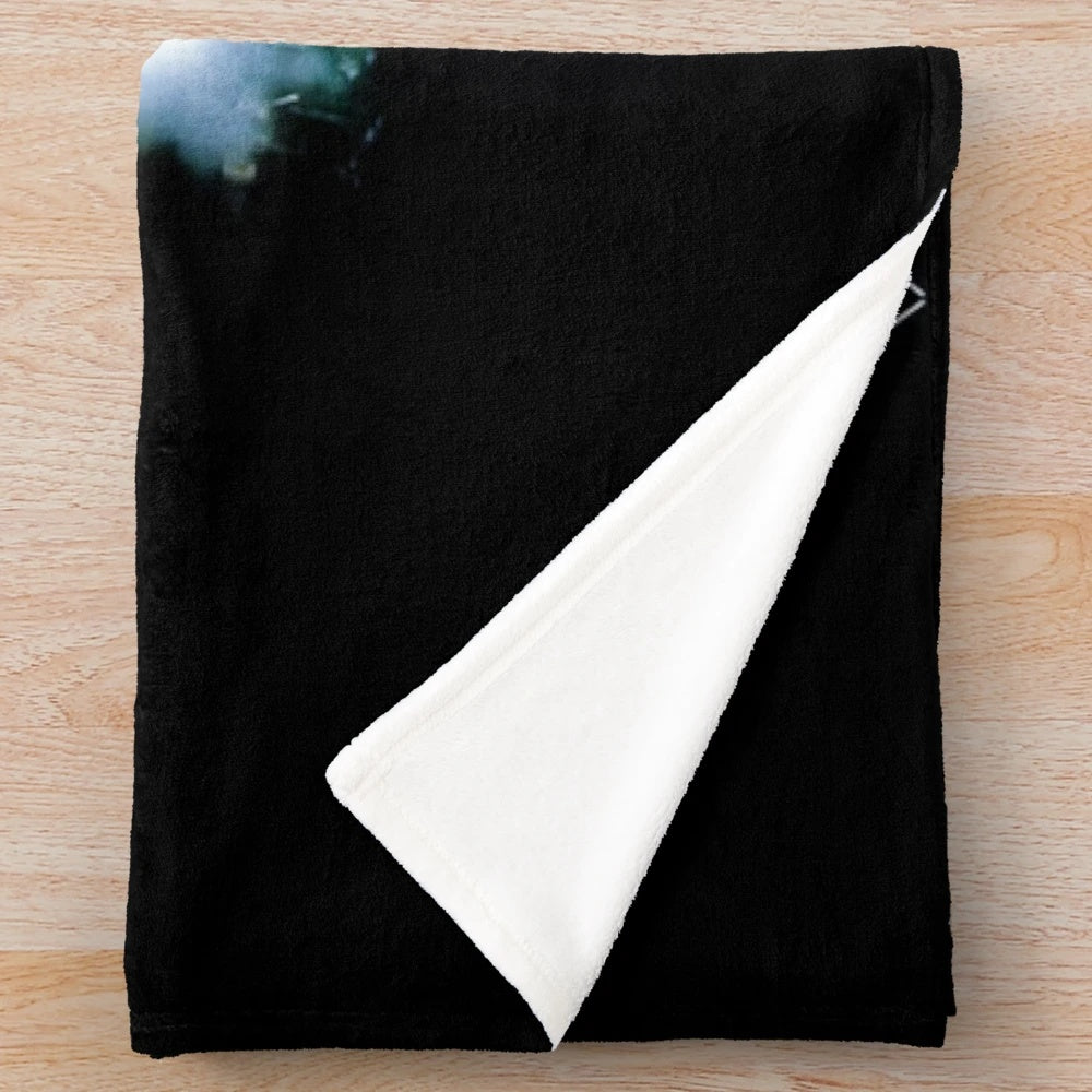 Retro-inspired plush blanket with Seconds Out album art design