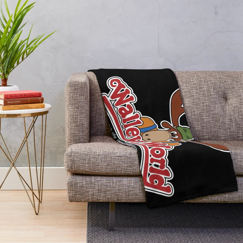 Plush blanket with American flag design inspired by National Lampoon's Vacation