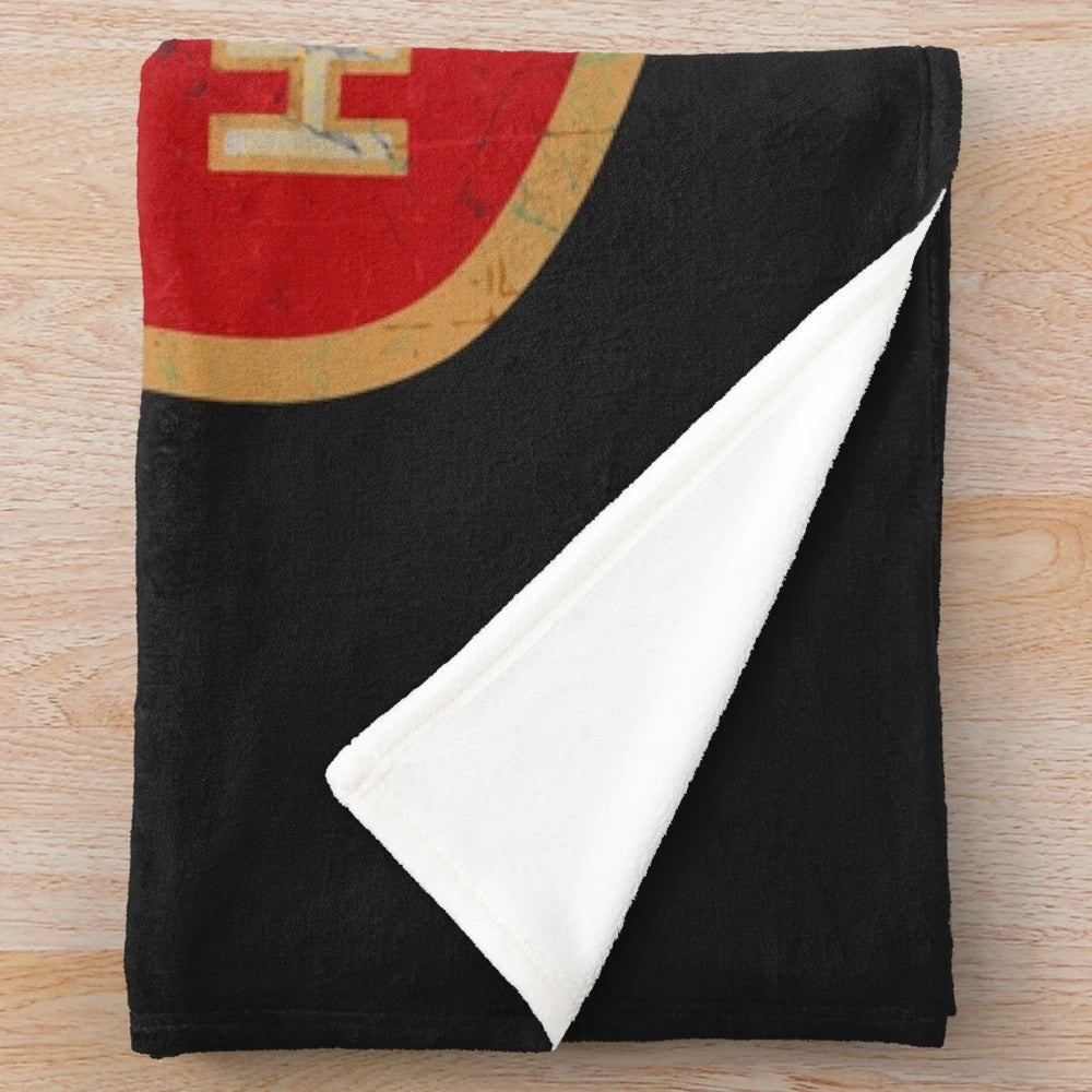 Cozy plush blanket featuring the vintage Hudson Motor Corporation logo