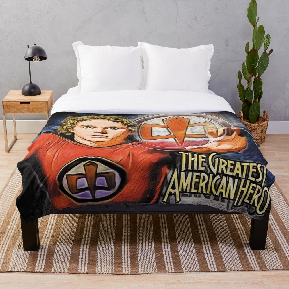 Retro Inspired Ralph Hinkley Plush Blanket - A Nod to 80s TV Classics