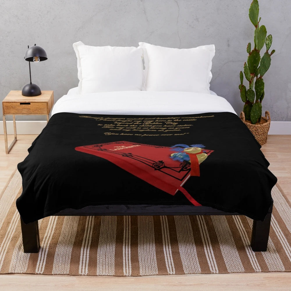 Retro-inspired plush worm blanket featuring a talking feature