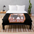 Retro-inspired plush blanket featuring the iconic movie The Lost Boys