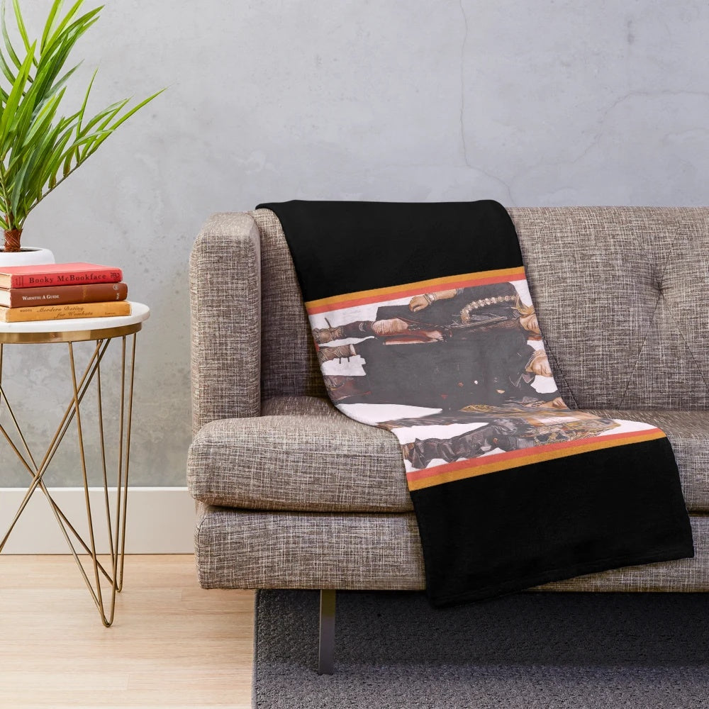 Retro-inspired plush blanket featuring the iconic movie The Lost Boys