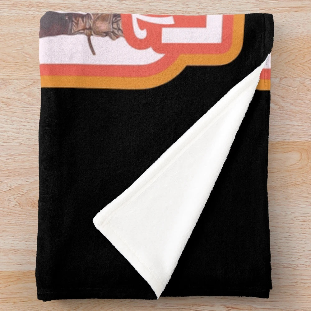 Retro-inspired plush blanket featuring the iconic movie The Lost Boys