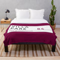 Retro-Inspired Villa Plush Blanket with Aston Villa Football Club Stripes