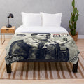 Retro-inspired plush blanket featuring the album cover art for Young Dolph's "Gelato