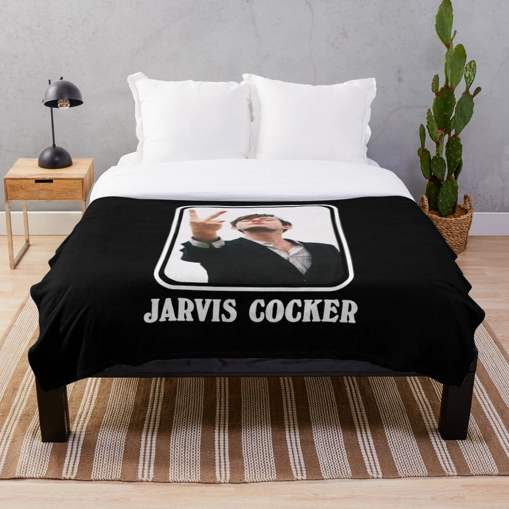 Jarvis Cocker Inspired Plush Blanket for Pulp Fans