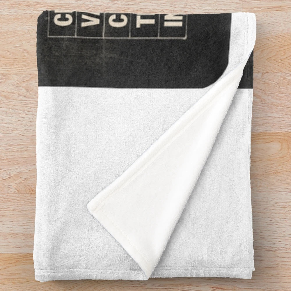 Plush blanket featuring a retro-style portrait of legendary music icon Jim Morrison of the band The Doors