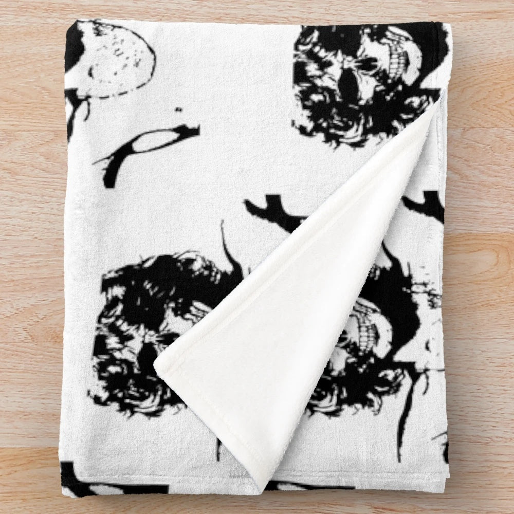 Jim Morrison plush blanket featuring the iconic Doors frontman