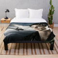 Plush blanket featuring a vintage image of actor Josh Hartnett
