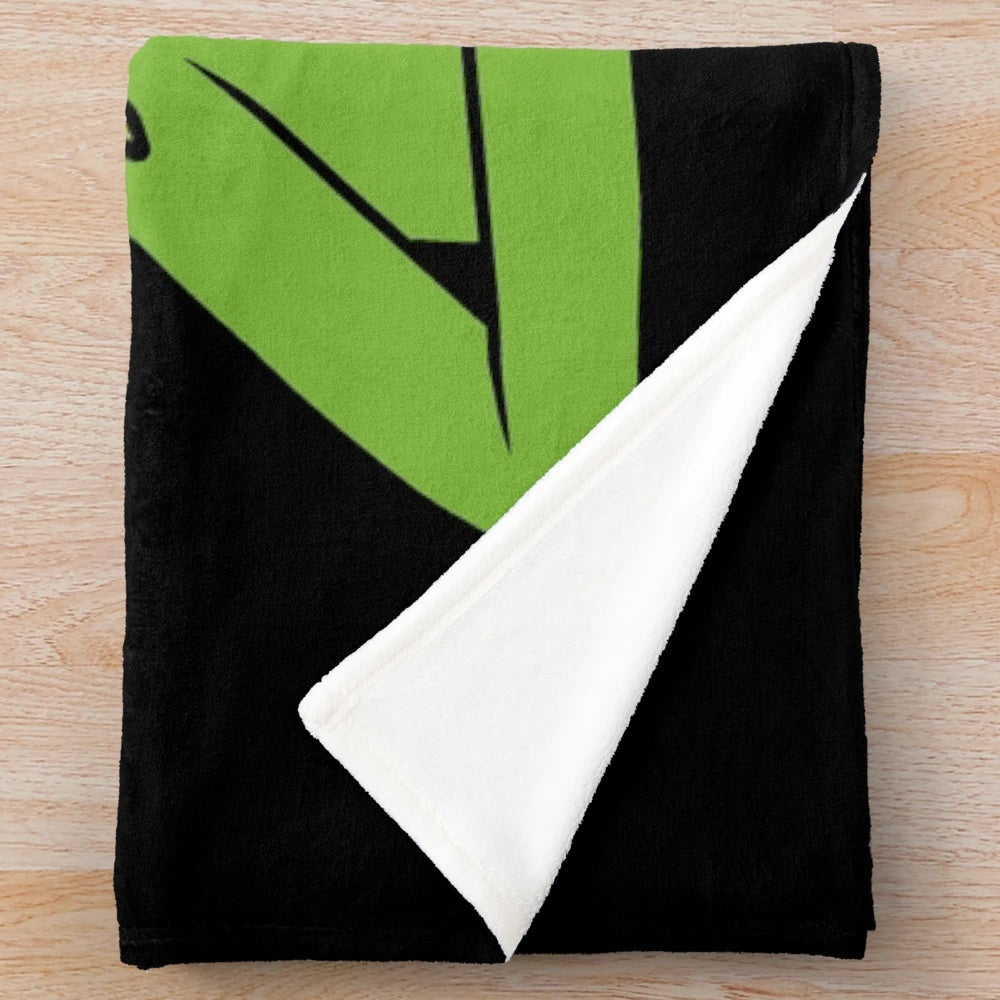 Kermit the Frog inspired plush blanket with a retro muppets design