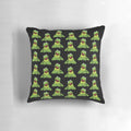 Colorful Kermit the Frog Muppets throw pillow featuring the iconic 70s character
