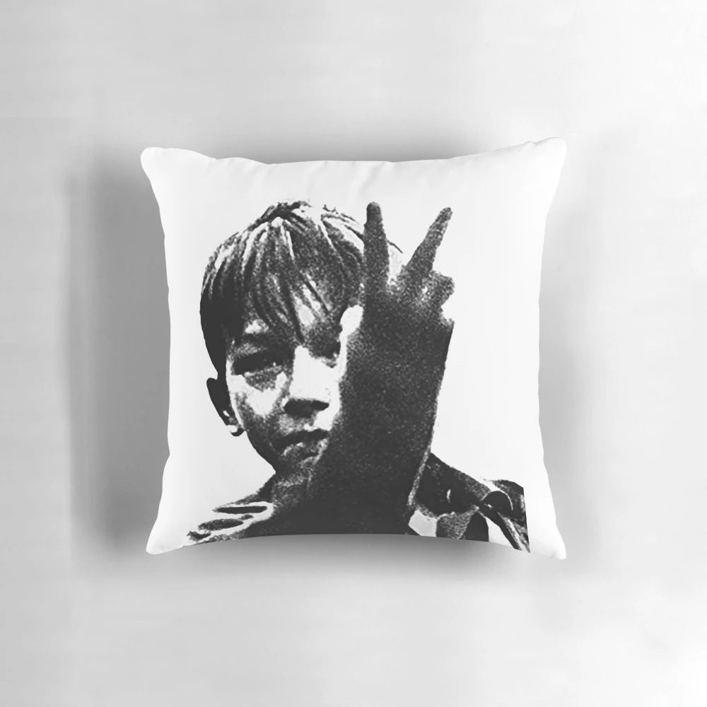 Retro Kes movie-inspired pillow featuring a 1969 film set in Barnsley