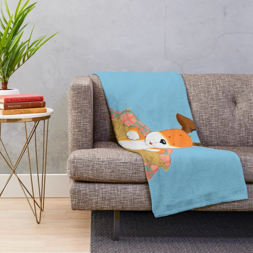 Kipper the Dog retro plush blanket featuring the classic children's TV character