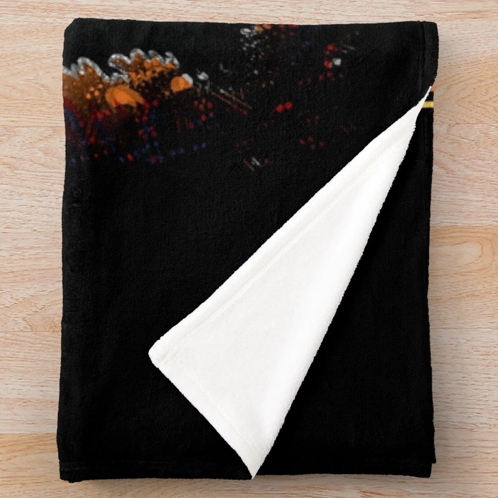 KISS Rock Band Plush Blanket with Iconic Logo