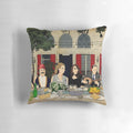 Retro-style decorative pillow inspired by the cultural heritage of Lebanon and the Middle East