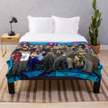 Lil Homies inspired plush blanket featuring retro urban art and Chicano culture