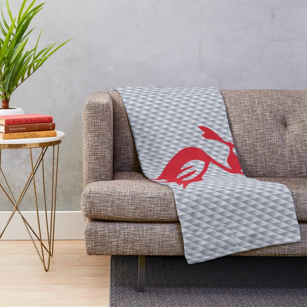 Retro Liverpool FC-Inspired Plush Blanket