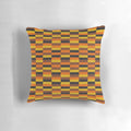 Nostalgic London Tube District Line seat pattern moquette pillow