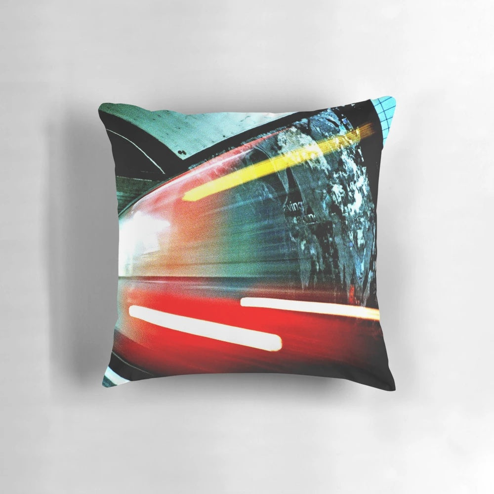 Vintage-inspired London Underground Tube Pillow